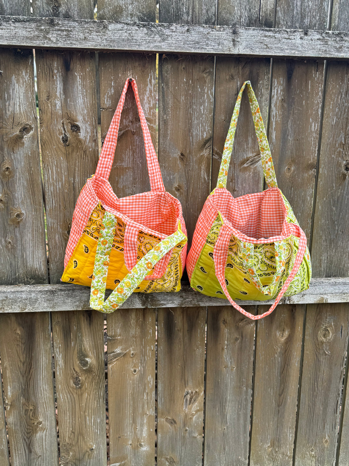Bandana bag green/yellow